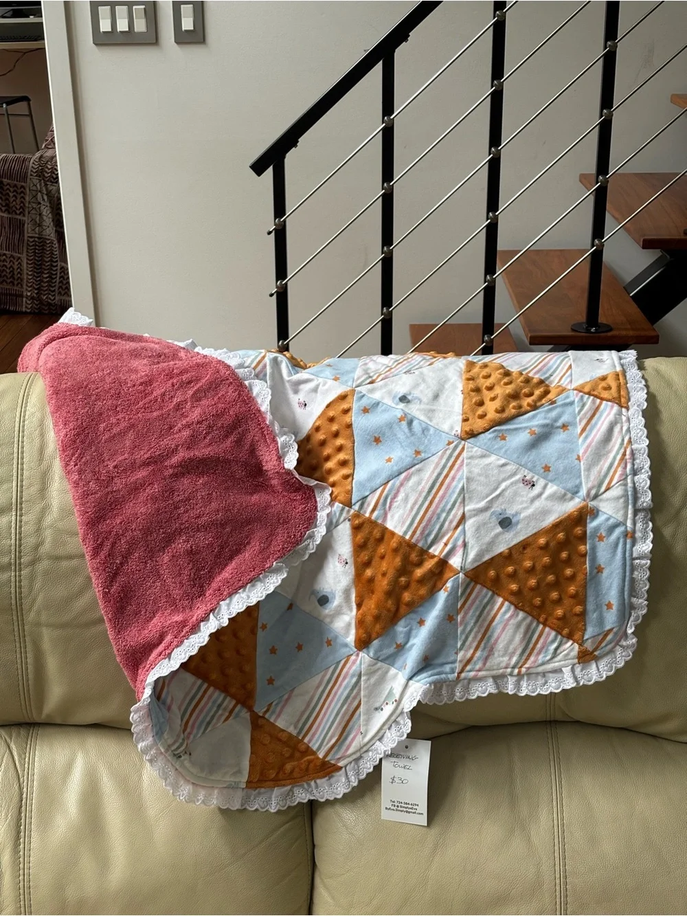 White & Yellow Animal Bus Baby Nursing Cover